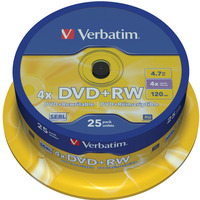 DVD+RW 4x 4.7GB 25P CB 43489