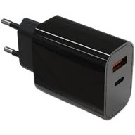 adowarka sieciowa 2x3A USB C + USB A Power Delivery czarna