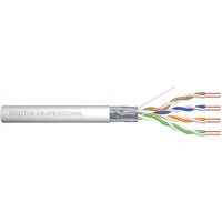 Kabel teleinformatyczny instalacyjny kat.5e, F/UTP, Eca, drut, AWG 24/1, PVC, 305m, szary, karton