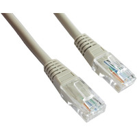 Patch cord kat.5e osonka zalewana 1M szary