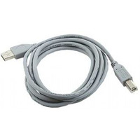 Kabel USB 2.0 typu AB AM-BM 1.8m szary