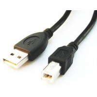 Kabel USB 2.0 typu AB AM-BM 1.8m czarny
