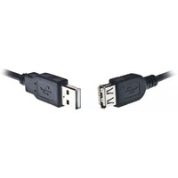 Przedluzacz USB 2.0 typu AM-AF 1.8m czarny