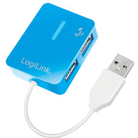 HUB USB 2.0 4-portowy Smile - niebieski