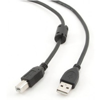 Kabel USB 2.0 typu AB AM-BM 4, 5m FERRYT czarny