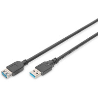 Kabel przeduajcy USB 3.1 Gen.1 SuperSpeed 5Gbps Typ USB A/USB A M/ czarny 1, 8m