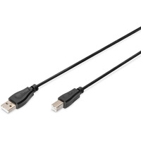 Kabel poczeniowy USB 2.0 HighSpeed Typ USB A/USB B M/M 3m Czarny