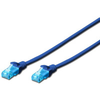 Patch cord U/UTP kat.5e PVC 0, 25m niebieski