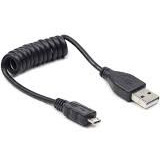 Kabel USB AM-Micro Spirala 20-60cm