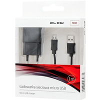 Ładowarka z gniazdem USB 2, 1A + kabel microUSB