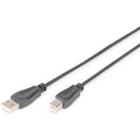 Kabel poczeniowy USB 2.0 HighSpeed Typ USB A/USB B M/M 5m Czarny