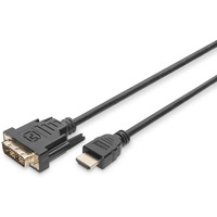 Kabel adapter HDMI Standard 1080p 60Hz FHD Typ HDMI A/DVI-D (18+1) M/M czarny 2m