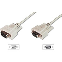Kabel przeduajcy RS232 1:1 Typ DSUB9/DSUB9 M/ szary 2m