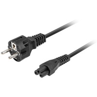 Kabel zasilajcy laptop(miki) CEE 7/7 -> IEC 320 C5 1.8m VDE prosty, czarny