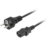 Kabel zasilajcy CEE 7/7 -> IEC 320 C13 1.8m VDE prosty, czarny