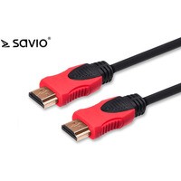Kabel HDMI (M) v2.0, 3m, mied, czarny, zote kocwki, ethernet/3D, CL-96