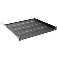 P�ka do szaf 450mm 19" 483x450mm 1U czarna z regulacj� i podpor�