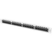 Patch Panel 24 Port 1U Kat.6 szary