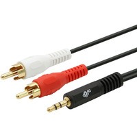Kabel 3, 5mm Mini Jack - 2x RCA M/M (chinch) 2, 5m