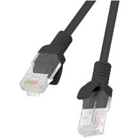 Patchcord kat.6 0.25M UTP czarny