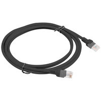 PATCHCORD KAT.6 2M CZARNY FLUKE PASSED LANBERG