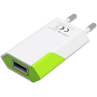 adowarka sieciowa slim USB 230V-5V 1A biao-zielona