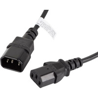 Przeduacz kabla zasilajcego IEC 320 C13 - C14 1.8M czarny