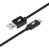 Kabel USB-Micro USB 1.5 m. czarny sznurek
