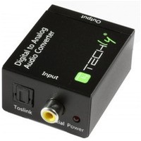 Konwerter cyfrowy Toslink SPDIF, coaxial audio na analog stereo RCA L/R