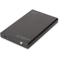 Obudowa zewntrzna USB 2.0 na dysk SSD/HDD 2.5" SATA II, 9.5/7.5mm, aluminiowa