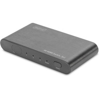 Przecznik/Switch HDMI 3-portowy, 4K 60Hz UHD 3D HDR, HDCP 2.2, audio