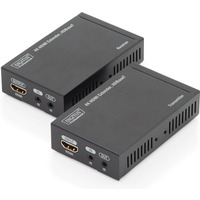 Przeduacz/Extender HDMI HDBaseT do 70m po Cat.5e, 4K 30Hz UHD, HDCP 2.2, IR, z audio (zestaw)