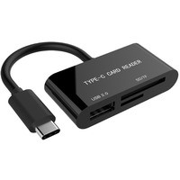 Czytnik kart na USB-C SDXC/combo/czarny