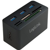 Hub USB 3.0, 3 porty, z czytnikiem kart pamici