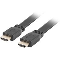 Kabel HDMI-HDMI v2.0 1.8m czarny paski 4K 60Hz, pena mied