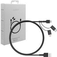 CB-BAL5 3w1 nylonowy kabel Quick Charge micro USB | USB C | Lightning | 1.2m