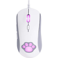 Mysz gamingowa CW918 RGB kocia apka biaa