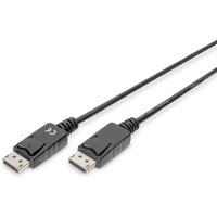 Kabel poczeniowy DisplayPort z zatrzaskami 1080p 60Hz FHD Typ DP/DP M/M czarny 1m