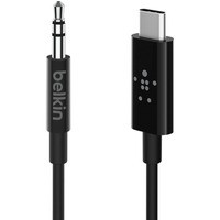 Adapter przejsciwka USB-C do 3, 5mm Audio 0, 9m czarny