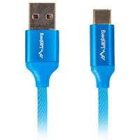 Kabel Premium USB CM - AM 2.0, 1m niebieski QC 3.0