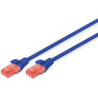 Patch cord U/UTP kat.6 PVC 5m niebieski