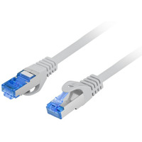 Patchcord kat.6a S/FTP CCA 0.5m szary