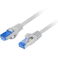 Patchcord kat.6a S/FTP CCA 1m szary