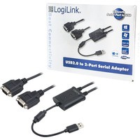 Adapter USB 2.0 do 2x port szeregowy