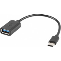 Adapter USB C(M)-USB-A (F)2.0 0.15M OTG Czarny